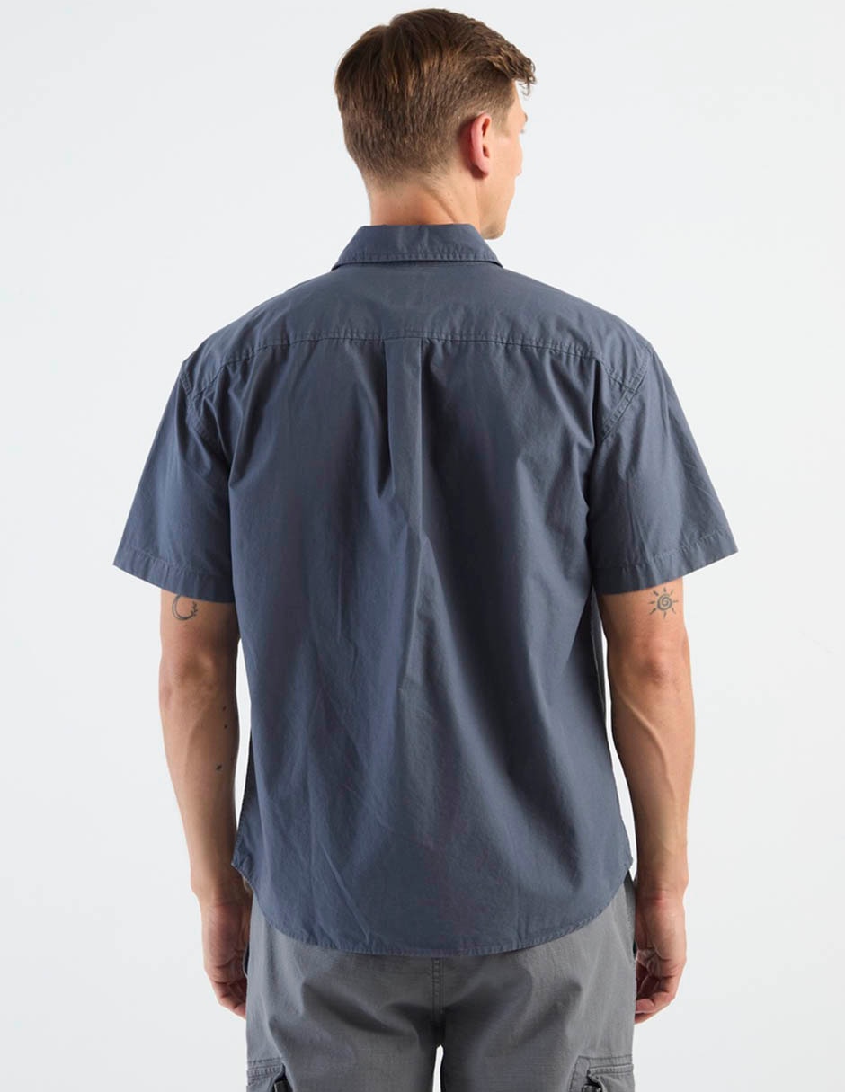 Camisa casual de algodón manga corta para hombre 6