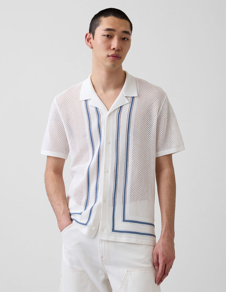 Playera tipo polo Casual para hombre