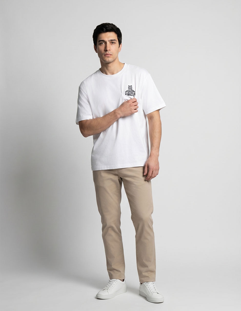 Playera cuello redondo para hombre 1