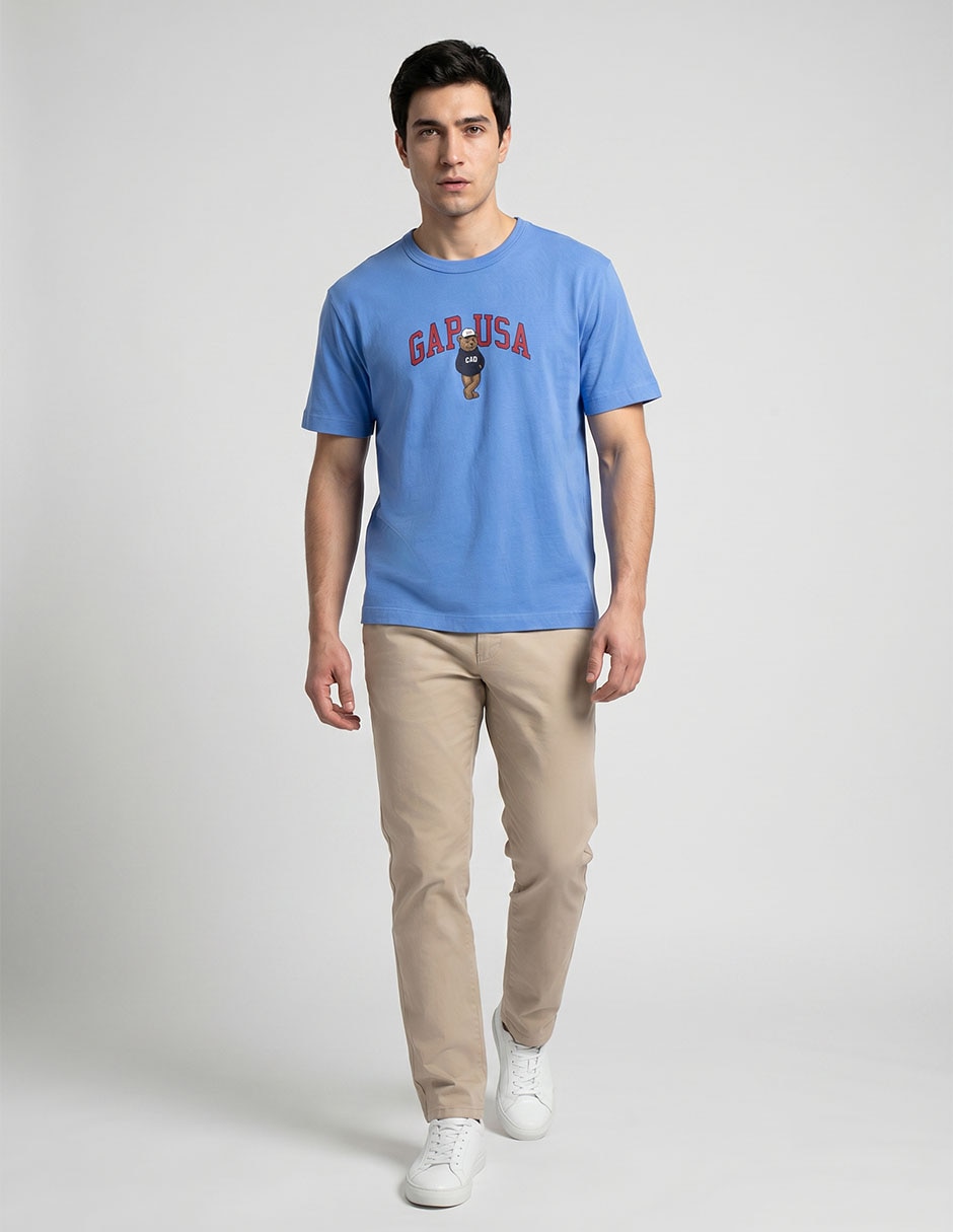 Playera cuello redondo para hombre