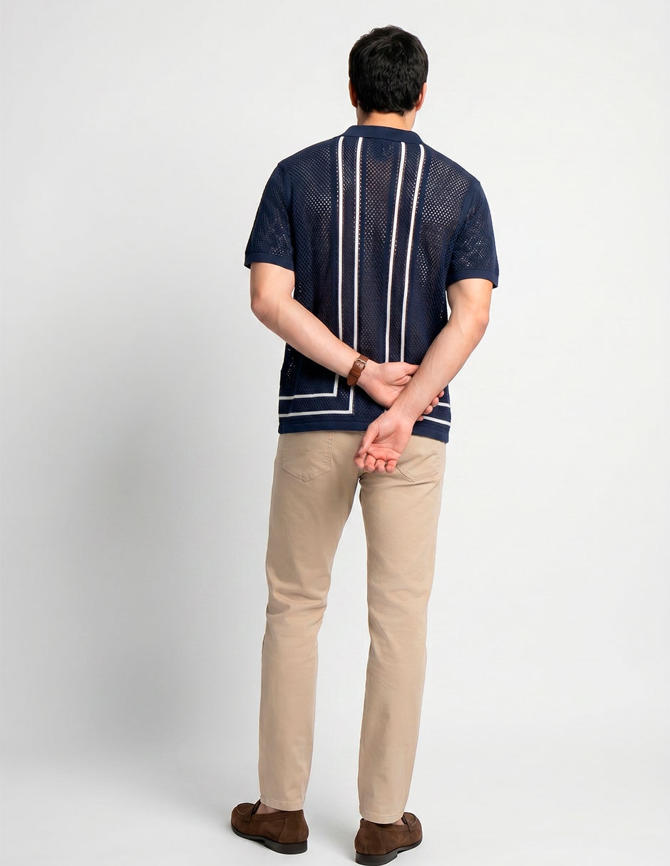 Playera Casual cuello polo para hombre 6
