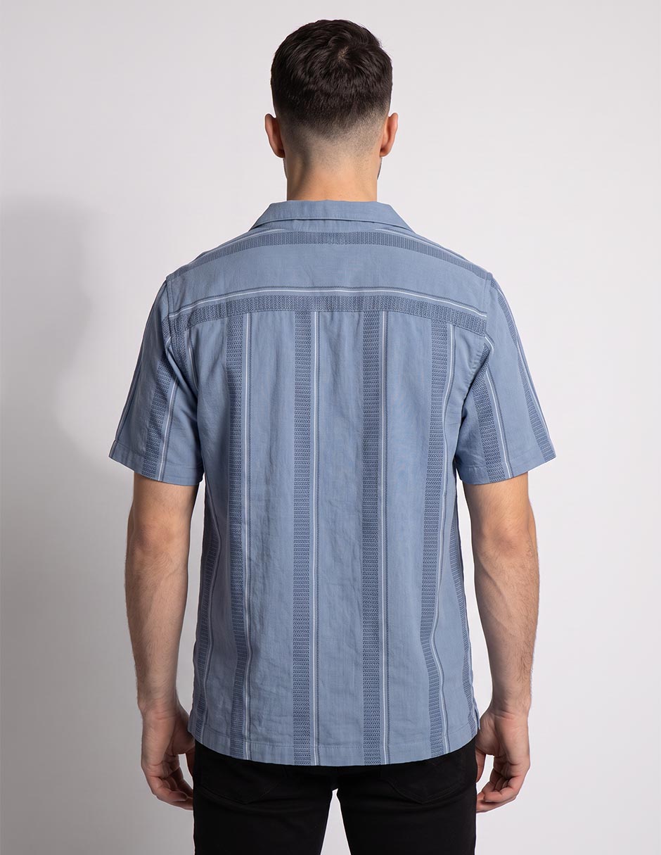 Camisa casual de algodón manga corta para hombre 2