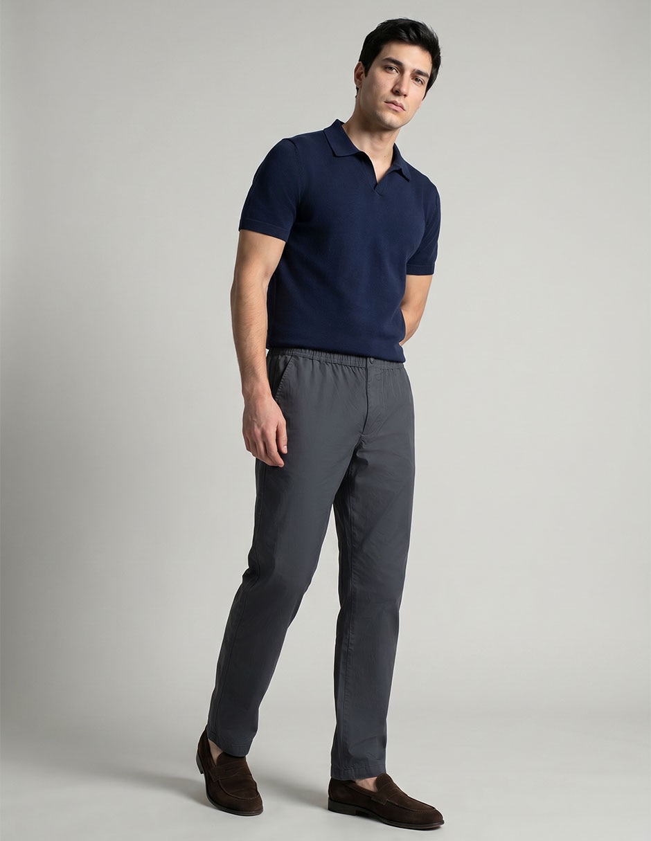 Pantalón casual chino baggy para hombre