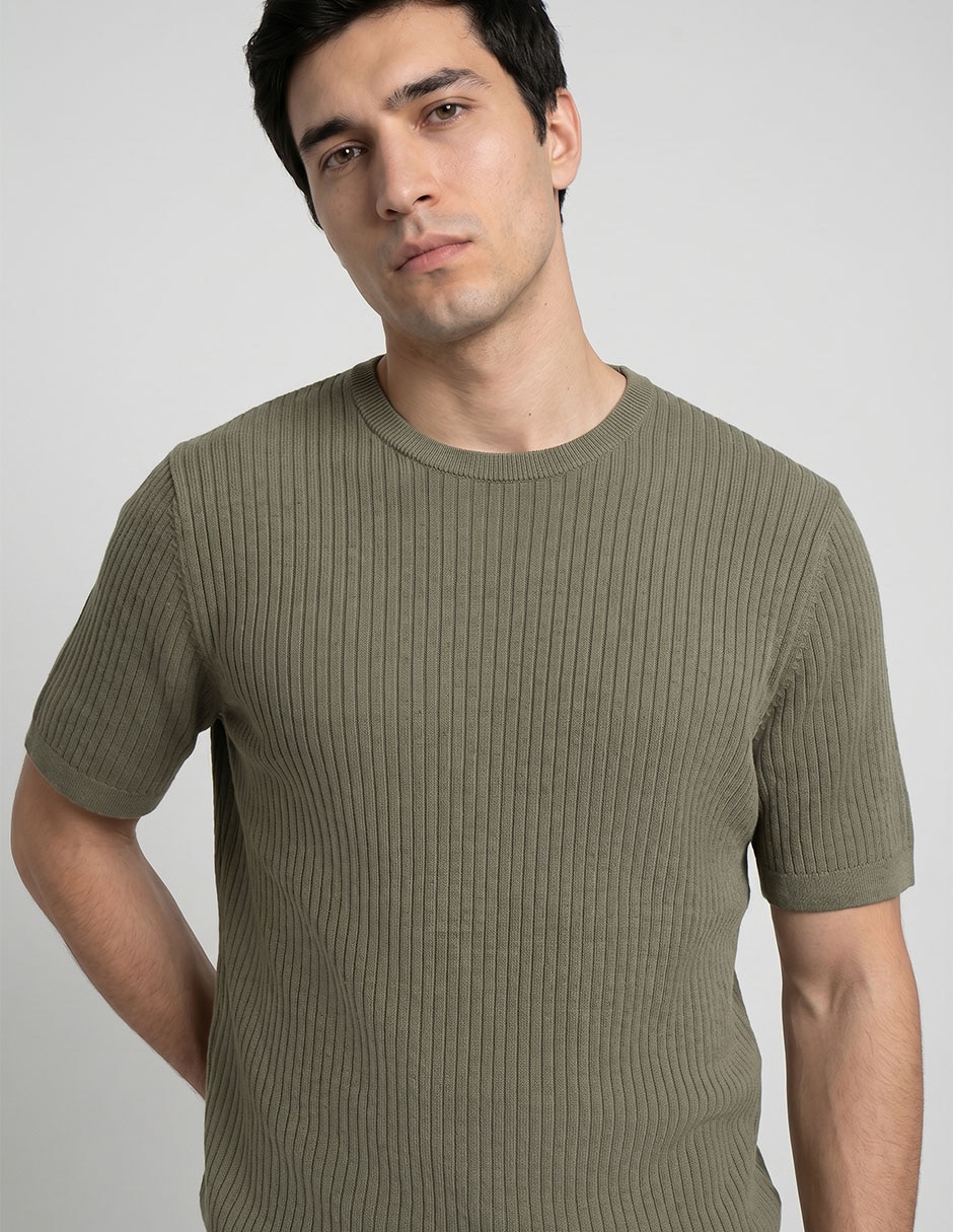 Playera cuello redondo para hombre