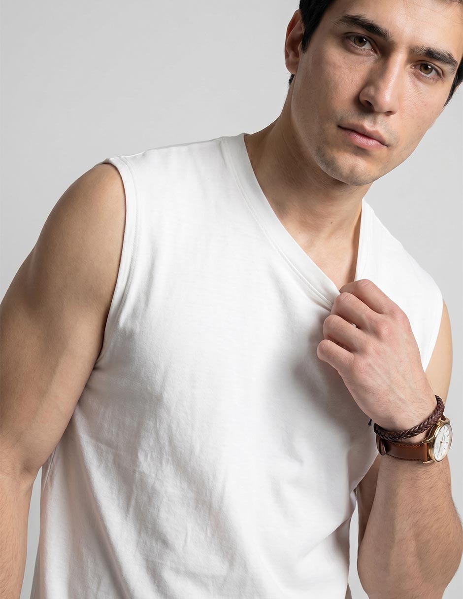 Playera cuello redondo para hombre