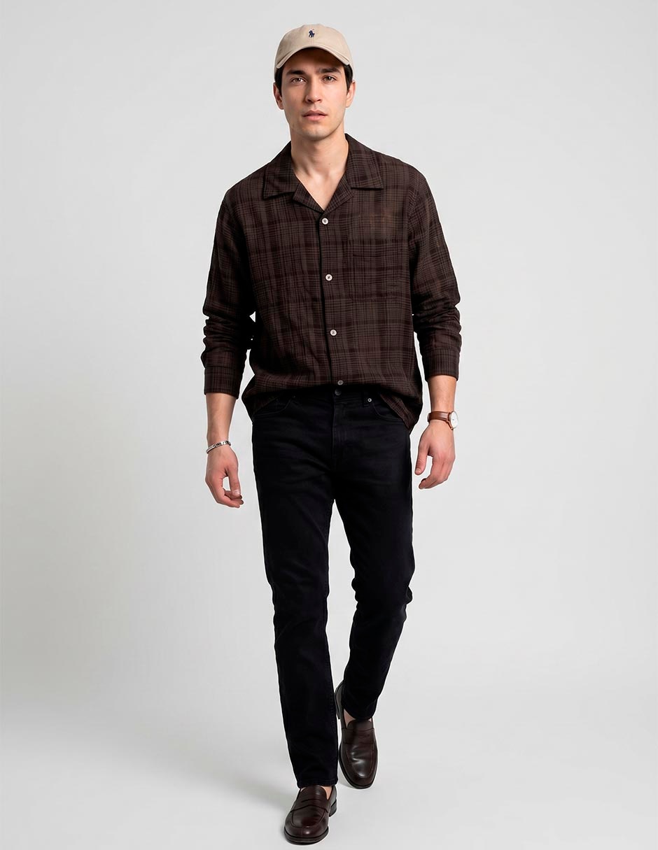 Camisa manga larga para hombre