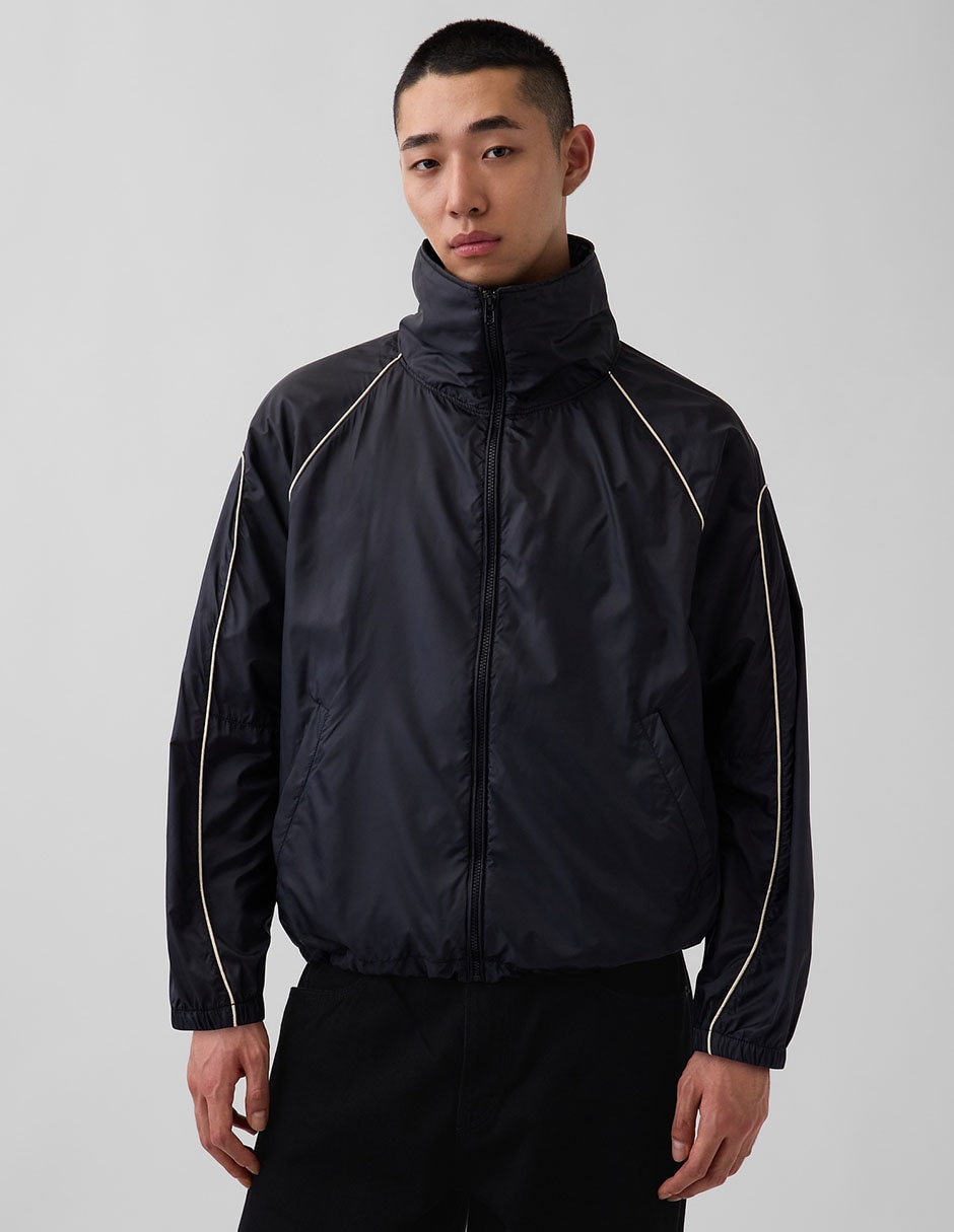 Chamarra rompevientos con bolsillos para hombre Chamarra rompevientos con bolsillos para hombre