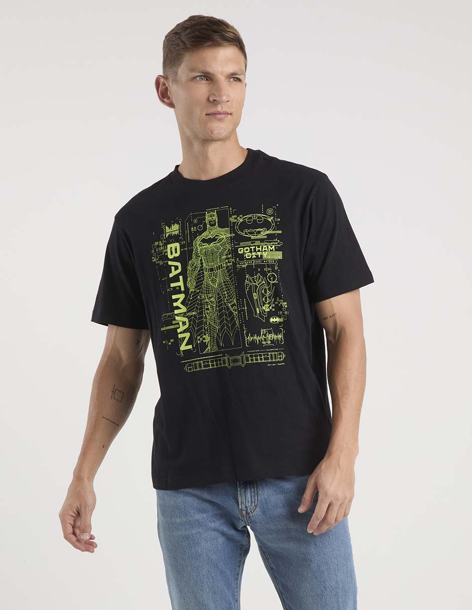 Playera batman cuello redondo para hombre