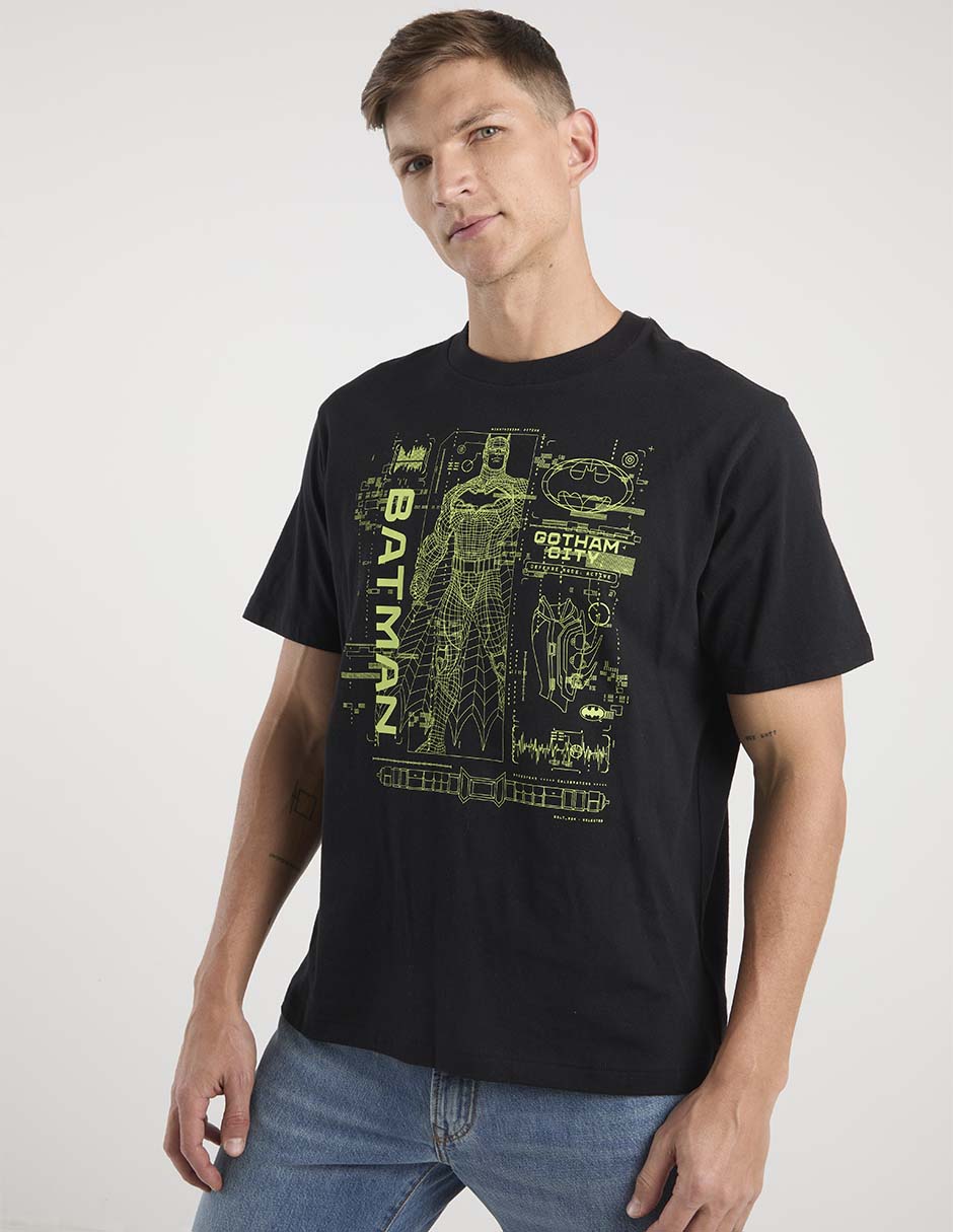 Playera batman cuello redondo para hombre