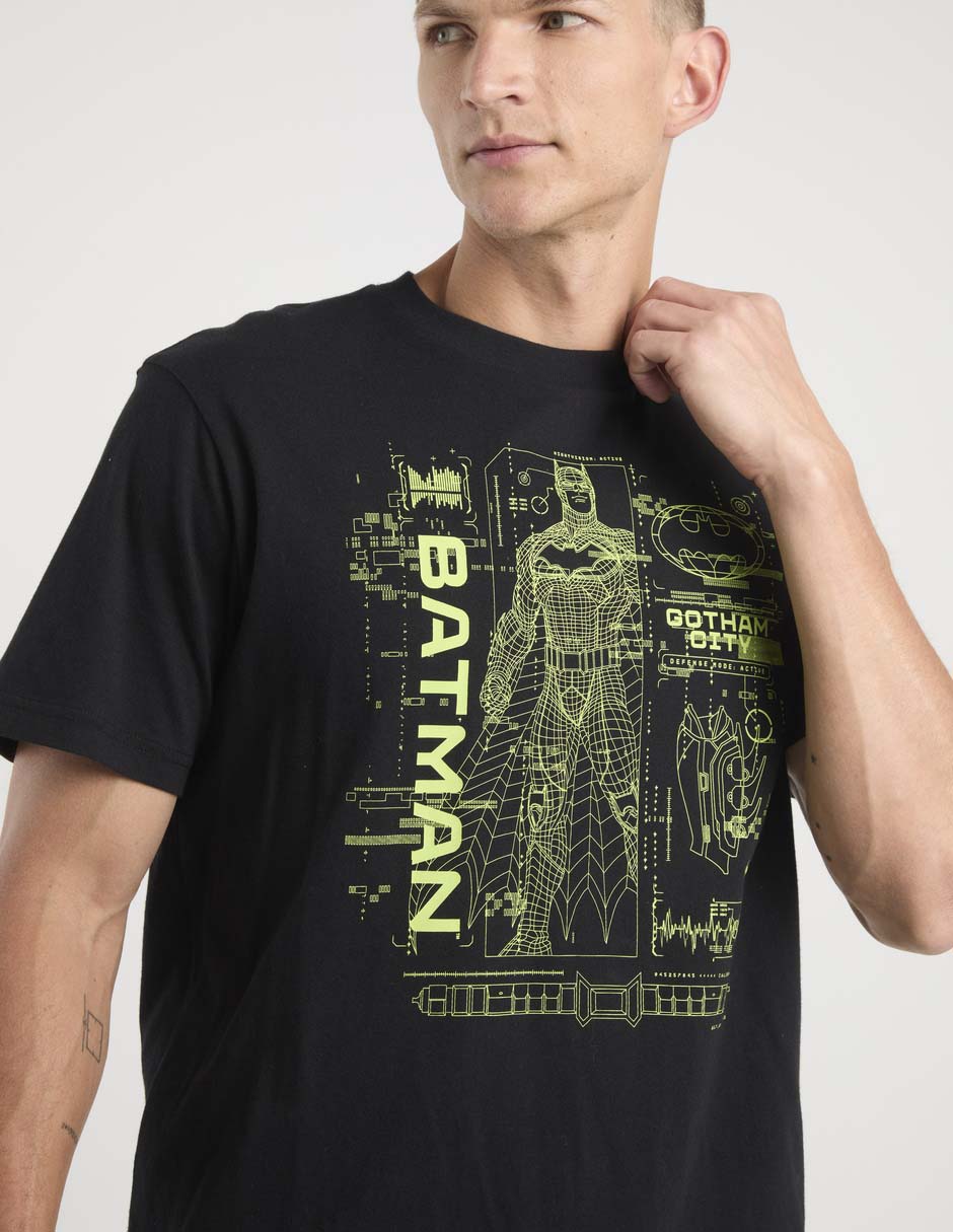 Playera batman cuello redondo para hombre