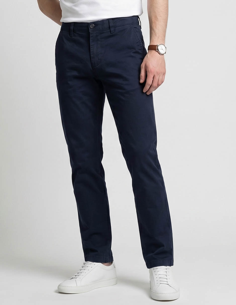 Pantalón recto de algodón para hombre