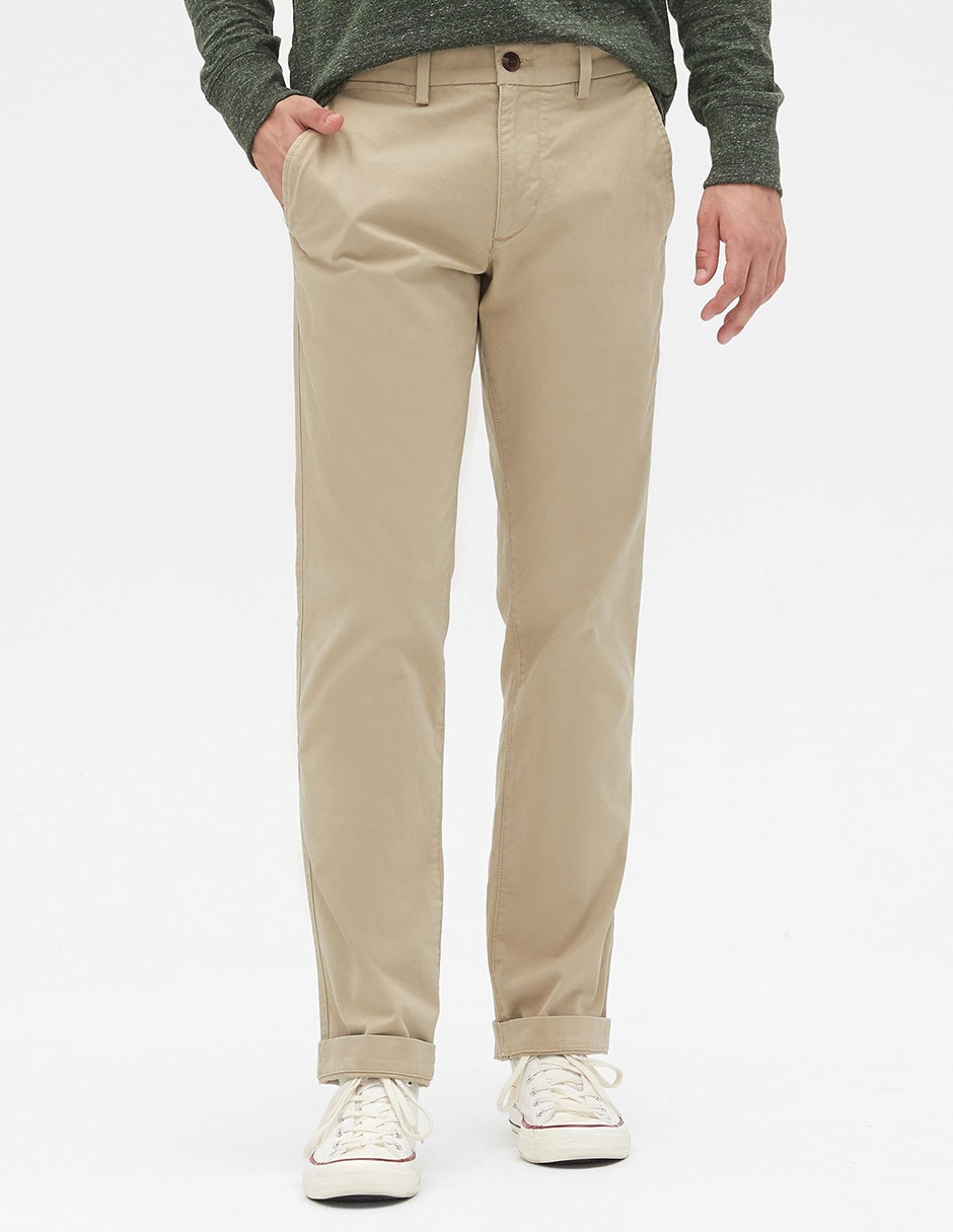 Pantalón recto de algodón para hombre Pantalón recto de algodón para hombre