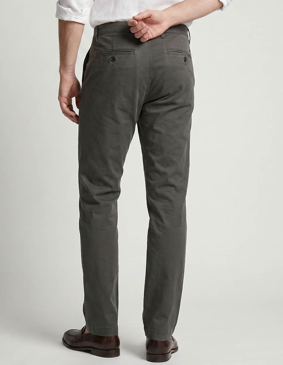 Pantalón recto de algodón para hombre 2