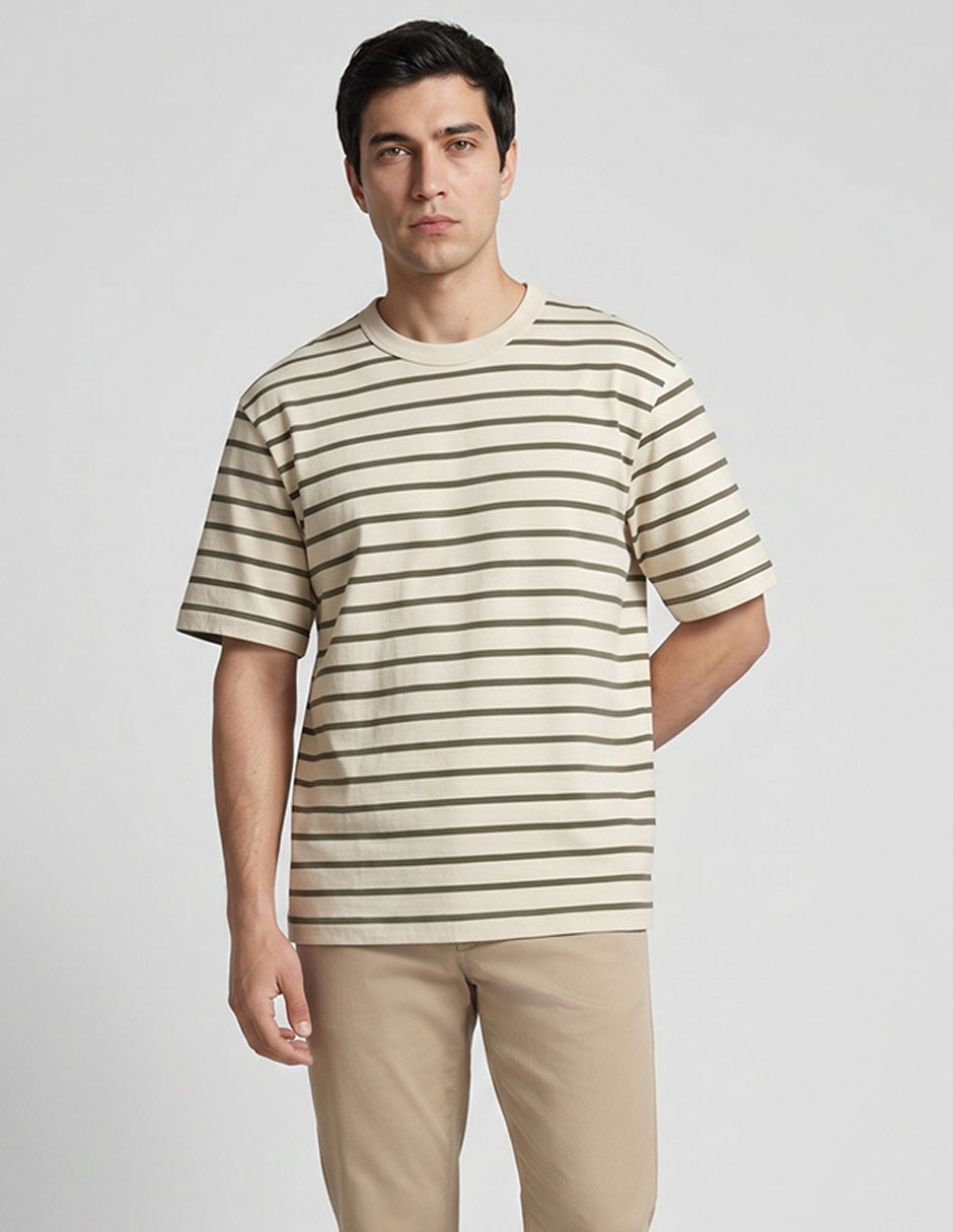 Playera cuello redondo para hombre
