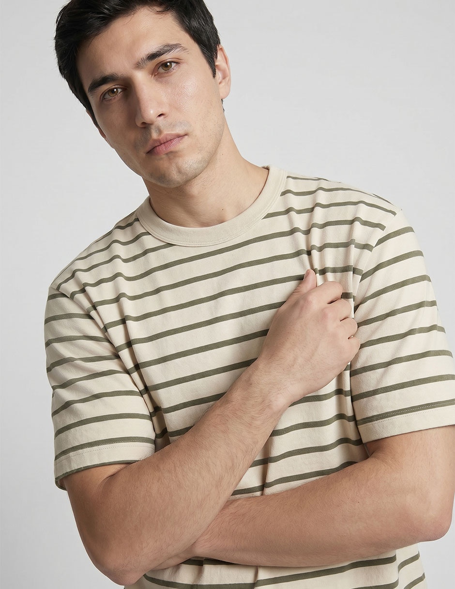 Playera cuello redondo para hombre