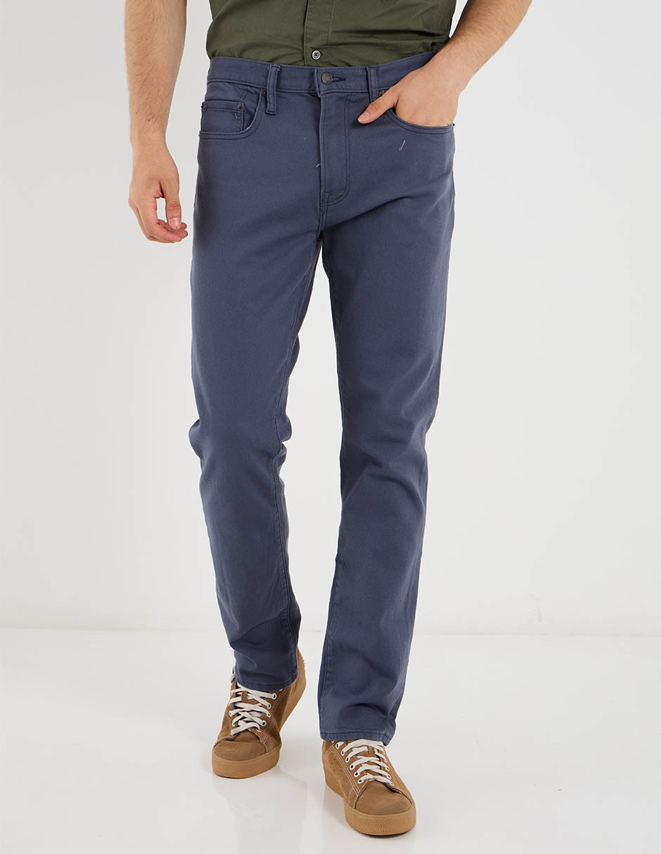 Jeans slim lavado medio para hombre