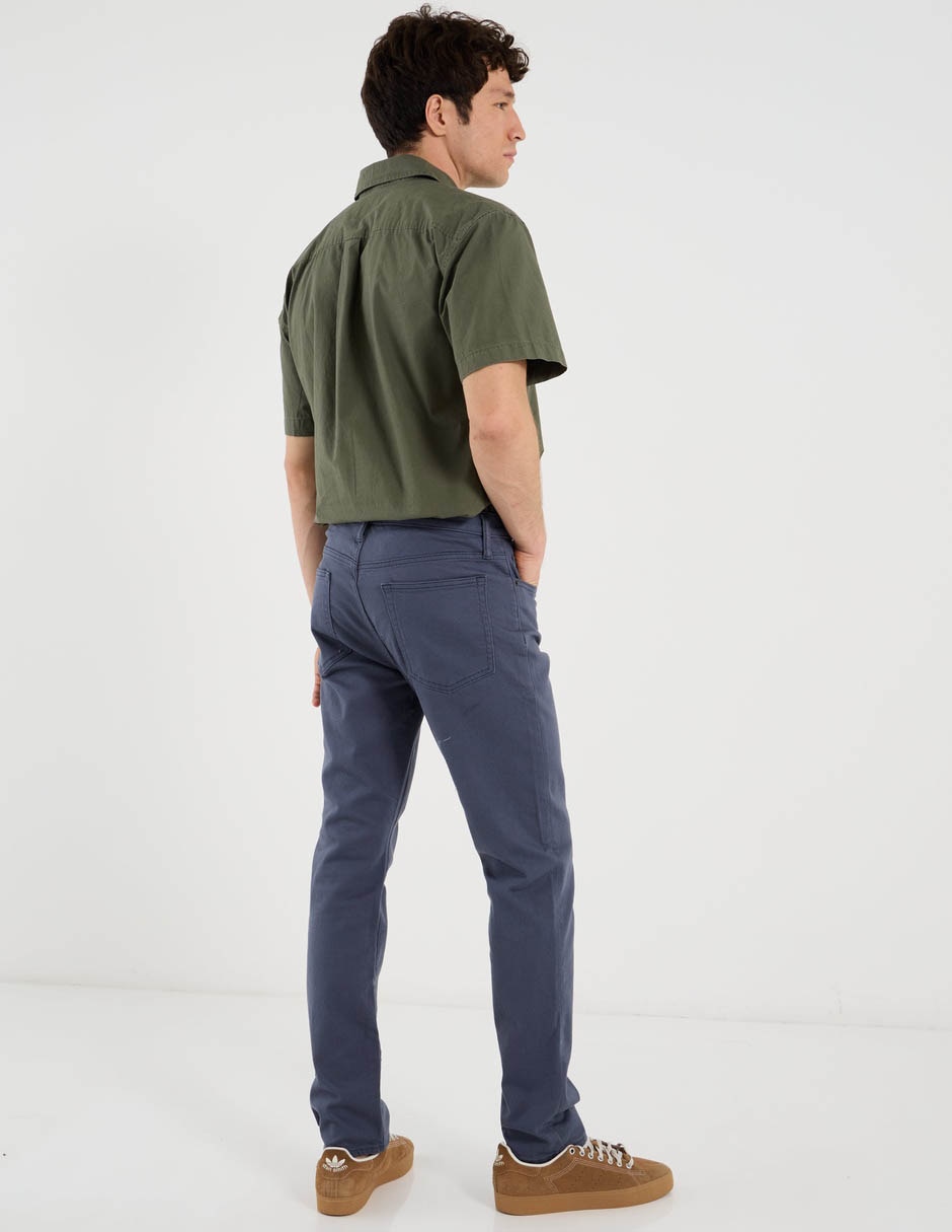 Jeans slim lavado medio para hombre