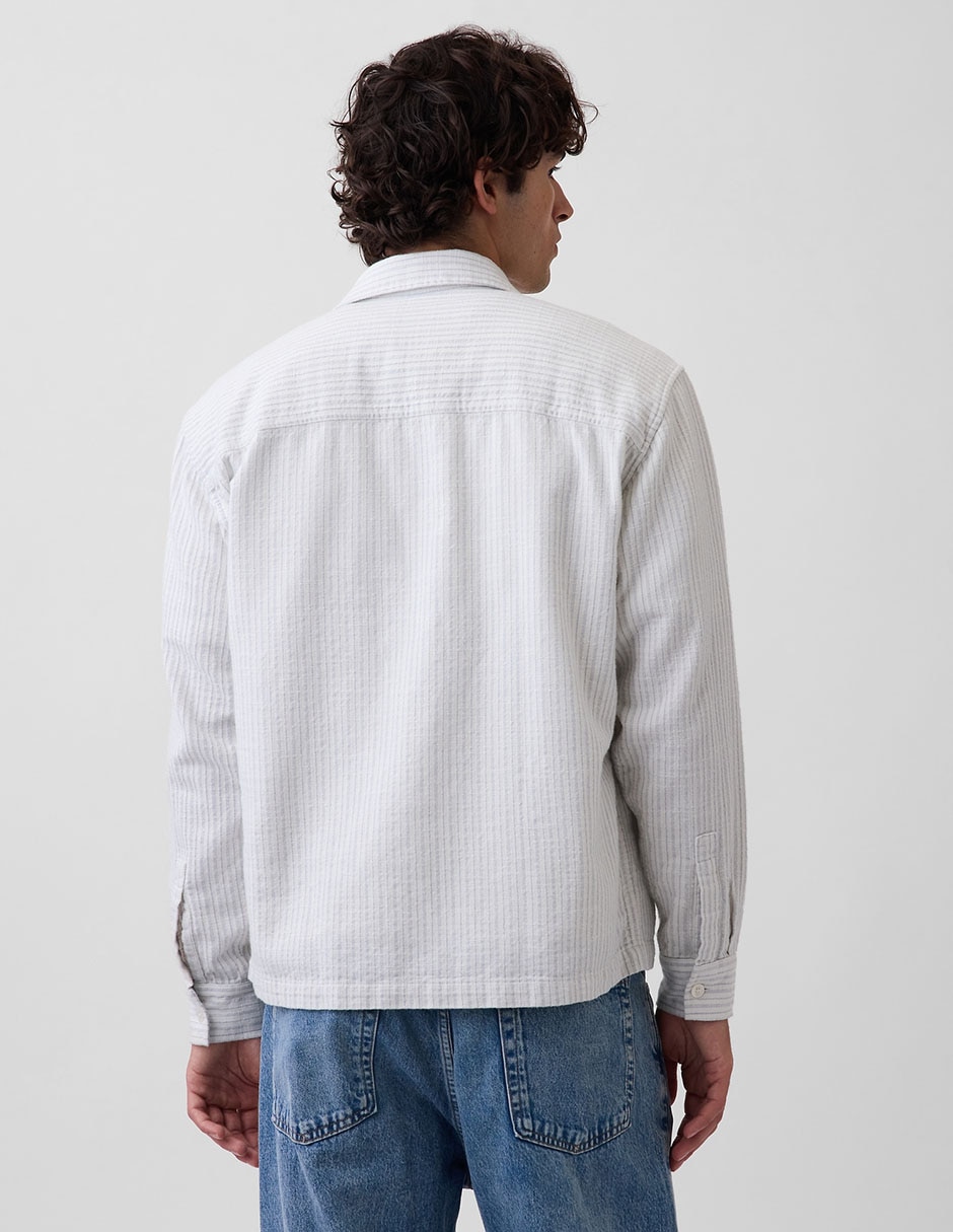 Camisa casual manga larga para hombre