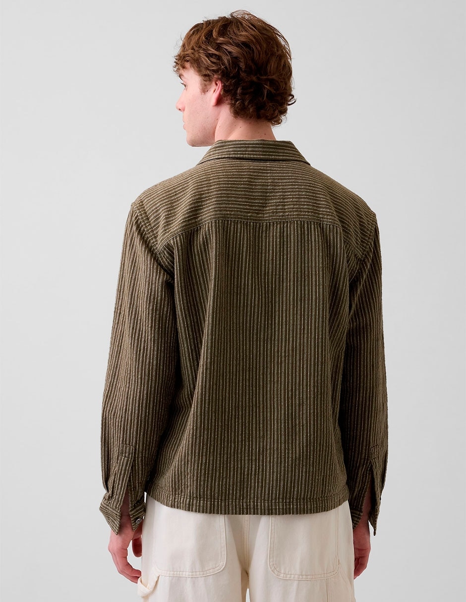Camisa casual manga larga para hombre