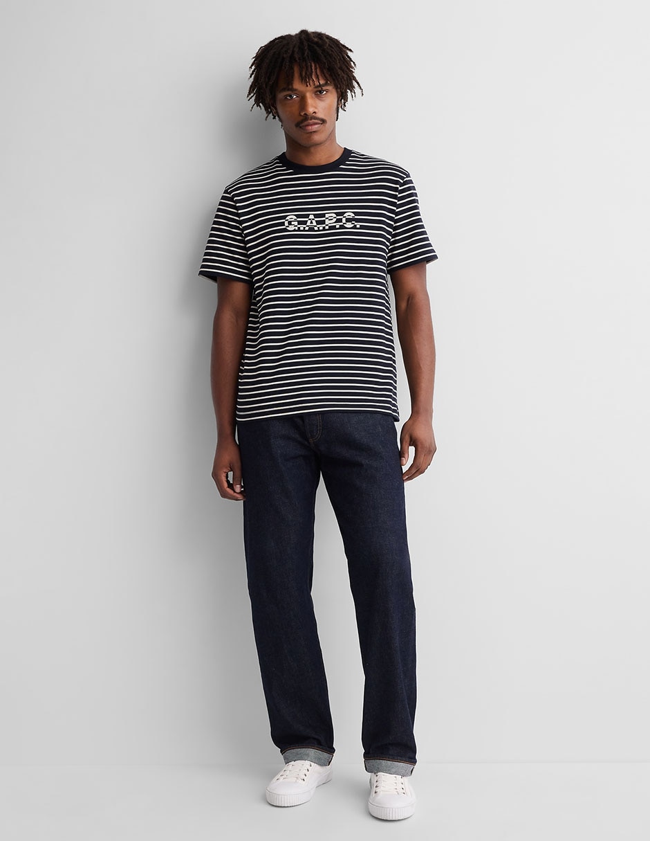 Gap x A.P.C. Playera de Rayas para Hombre 5