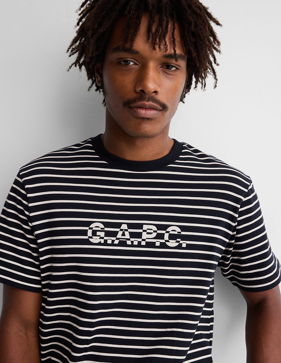 Gap x A.P.C. Playera de Rayas para Hombre 6