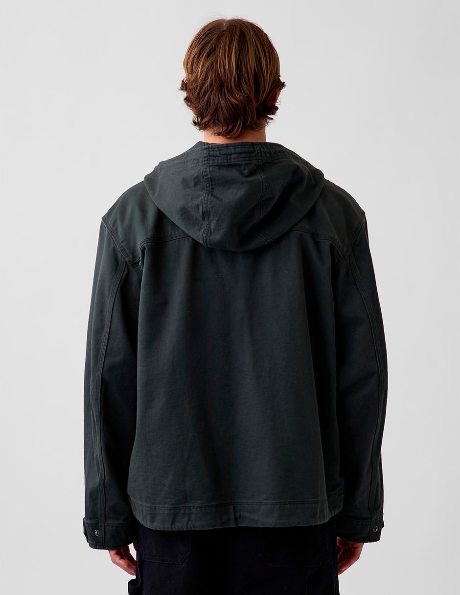 Chamarra parka con bolsillos para hombre 5