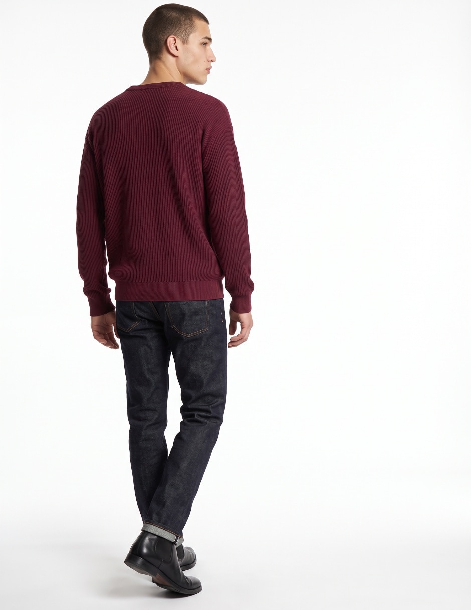Suéter cuello redondo para hombre 2