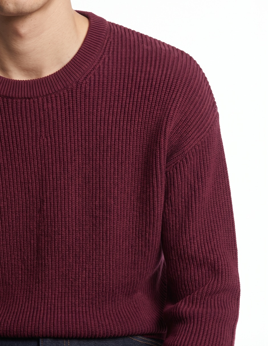 Suéter cuello redondo para hombre 4