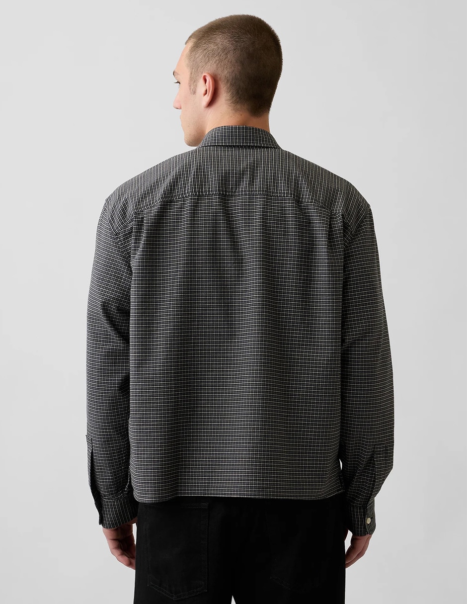 Camisa casual de algodón manga larga para hombre 2