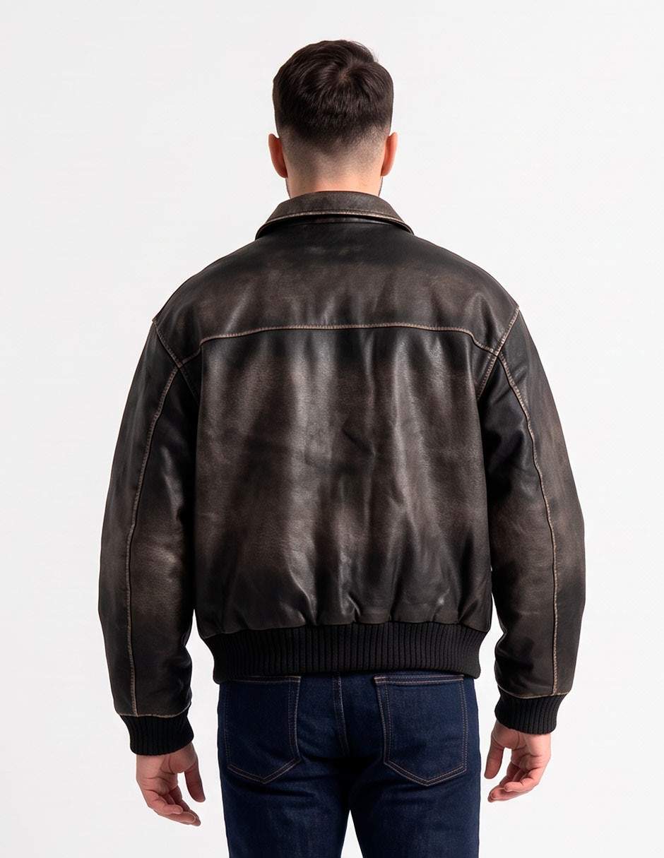 Chamarra bomber con bolsillos para hombre 7