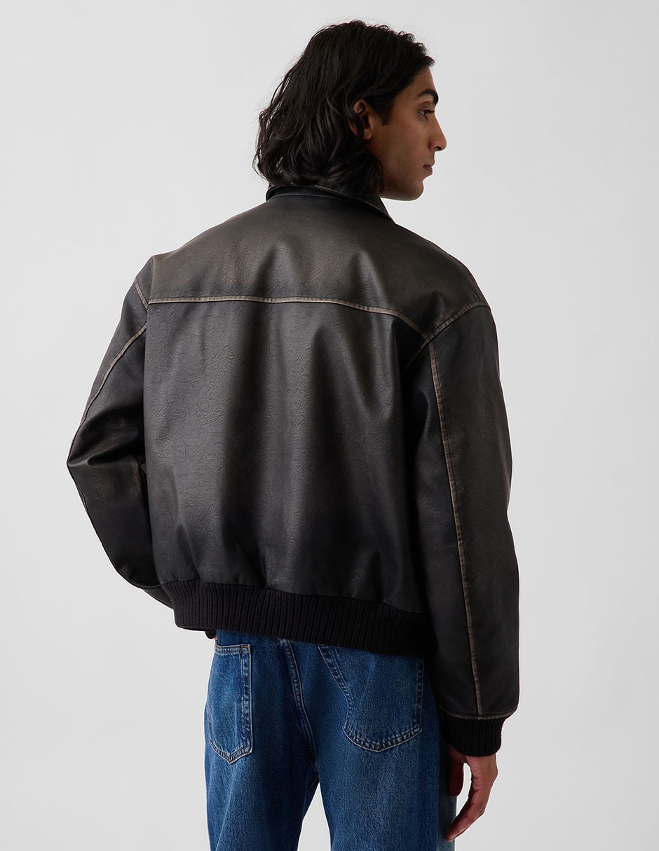 Chamarra bomber con bolsillos para hombre 5