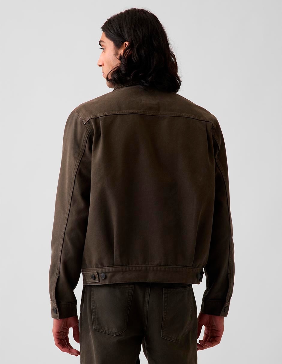 Chamarra casual con bolsillos para hombre