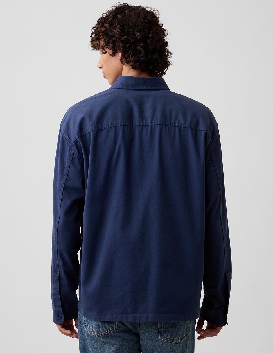 Camisa casual de algodón manga larga para hombre 2