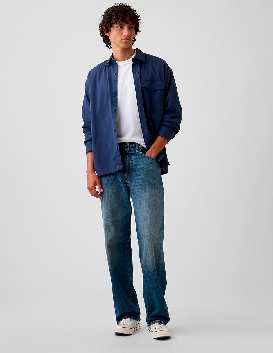 Camisa casual de algodón manga larga para hombre 5
