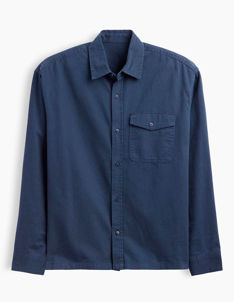 Camisa casual de algodón manga larga para hombre 9