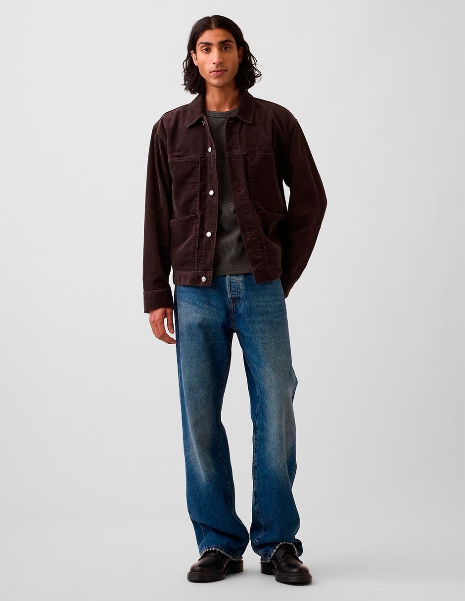Chamarra casual con bolsillos para hombre 3