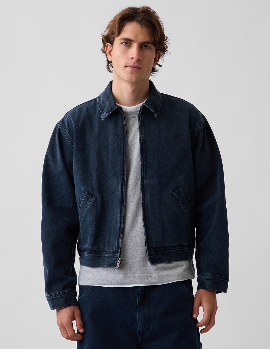 Chamarra casual con bolsillos para hombre