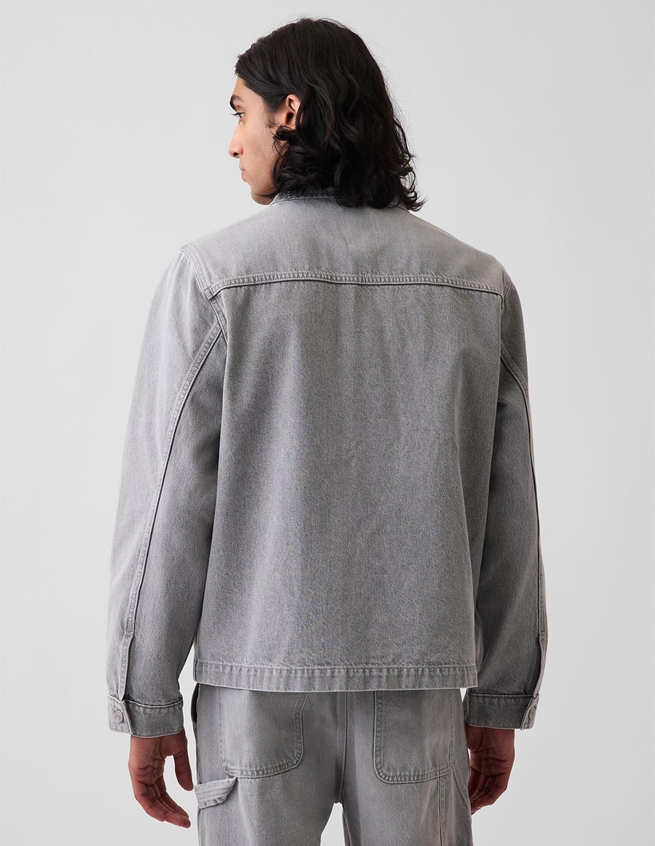 Chamarra casual con bolsillos para hombre
