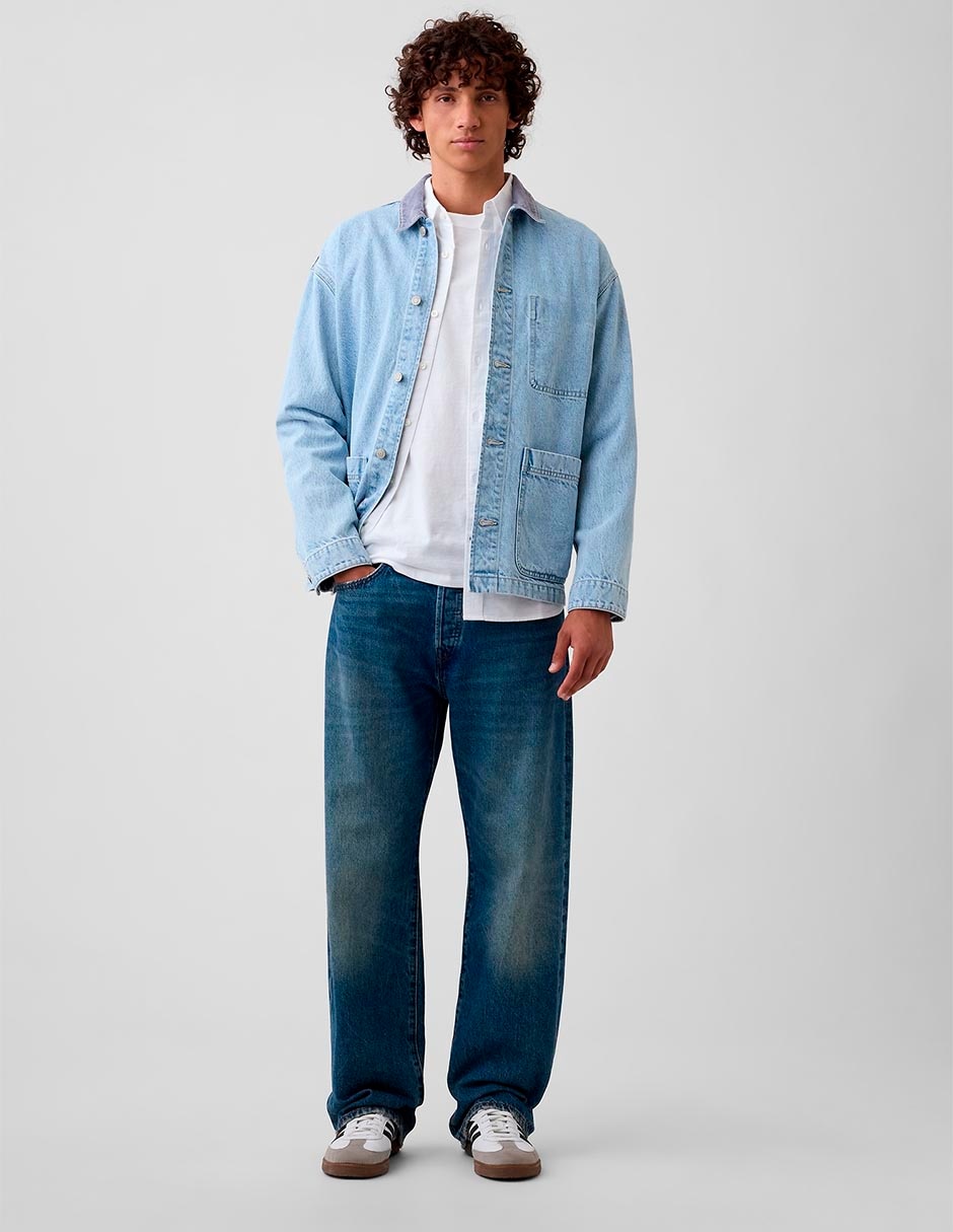 Chamarra casual con bolsillos para hombre 4