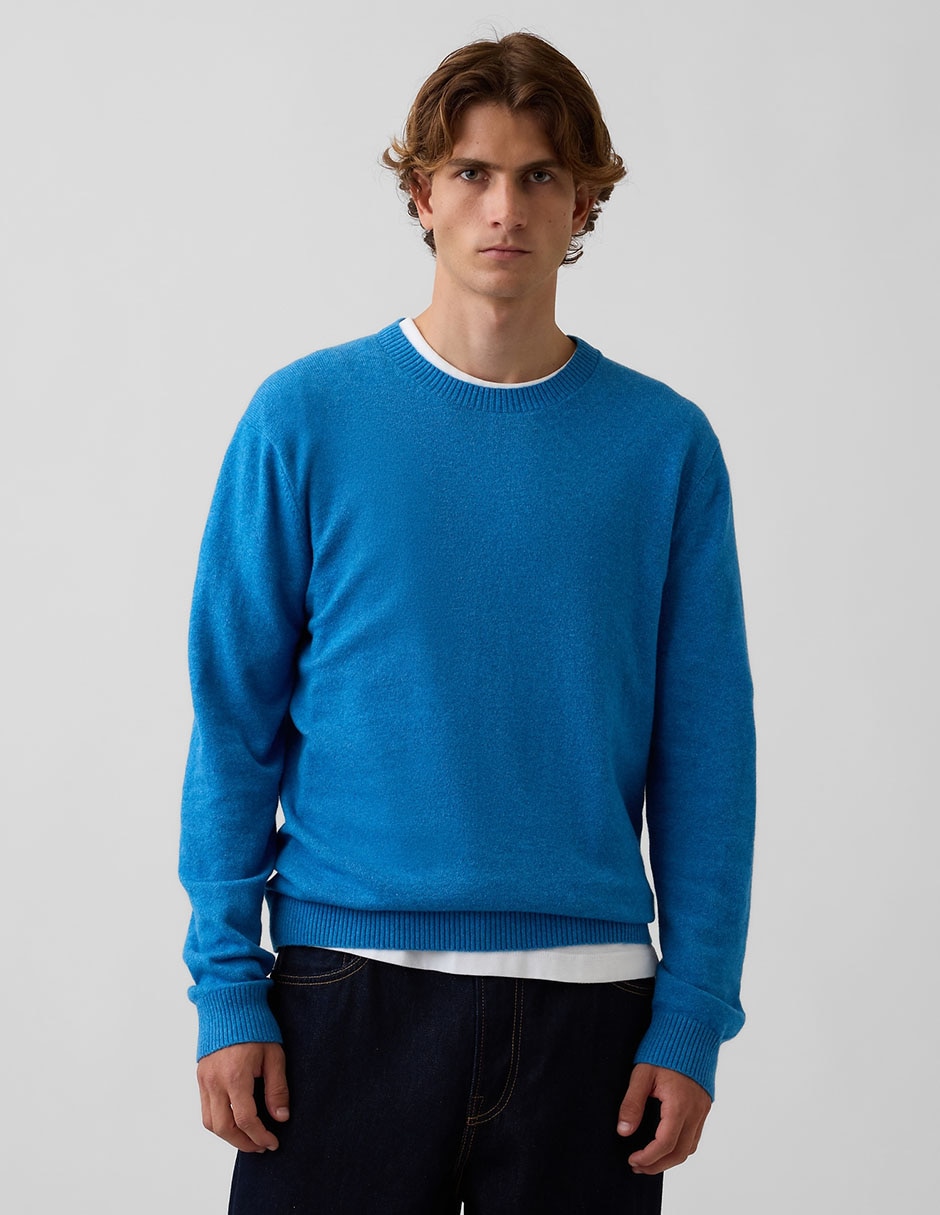 Suéter cuello redondo para hombre