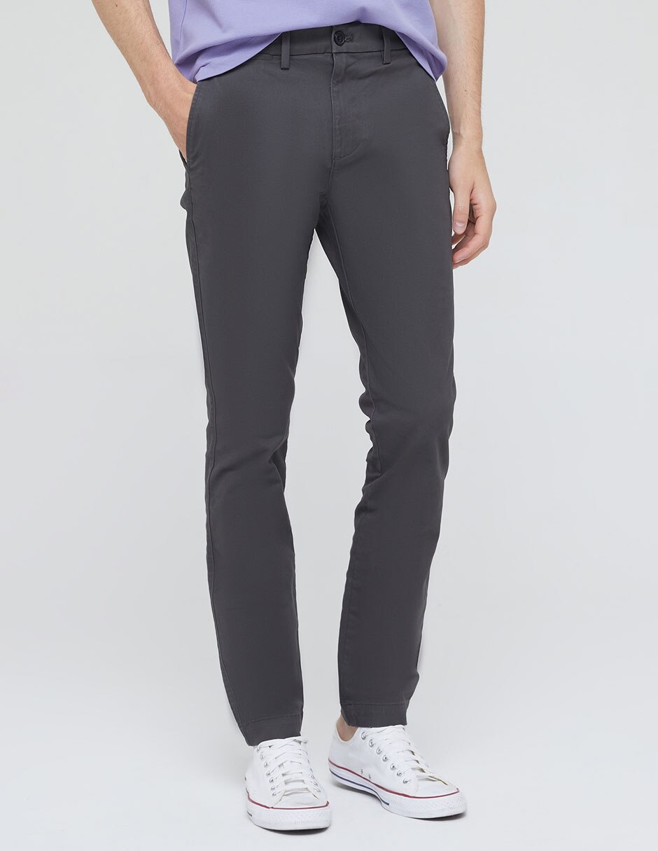 Pantalón cargo chino slim para hombre 1
