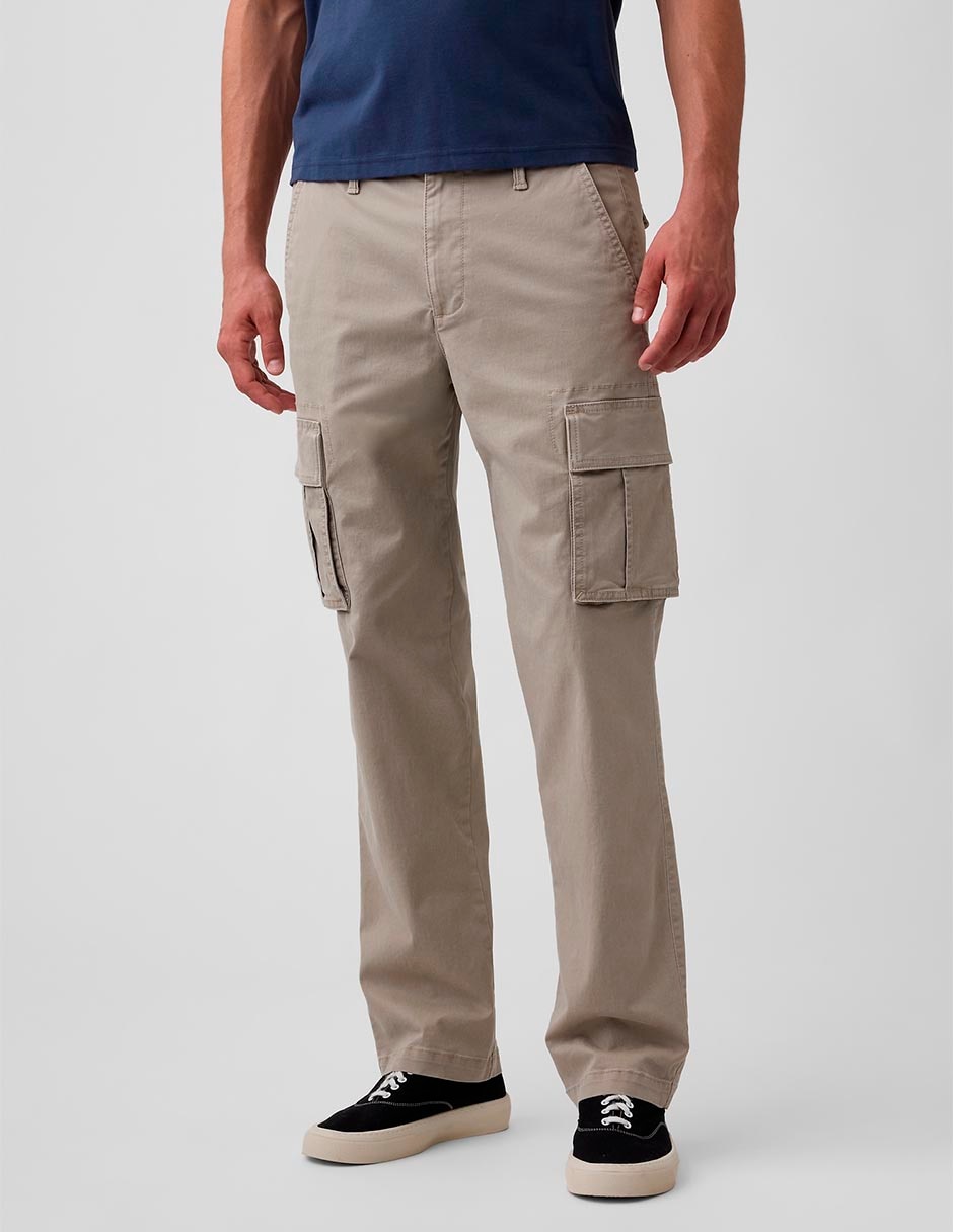 Pantalón cargo recto de algodón para hombre 3