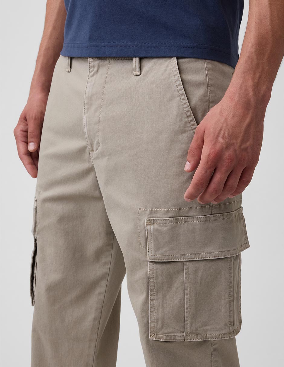 Pantalón cargo recto de algodón para hombre 5