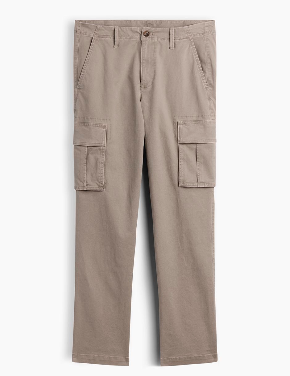 Pantalón cargo recto de algodón para hombre 2
