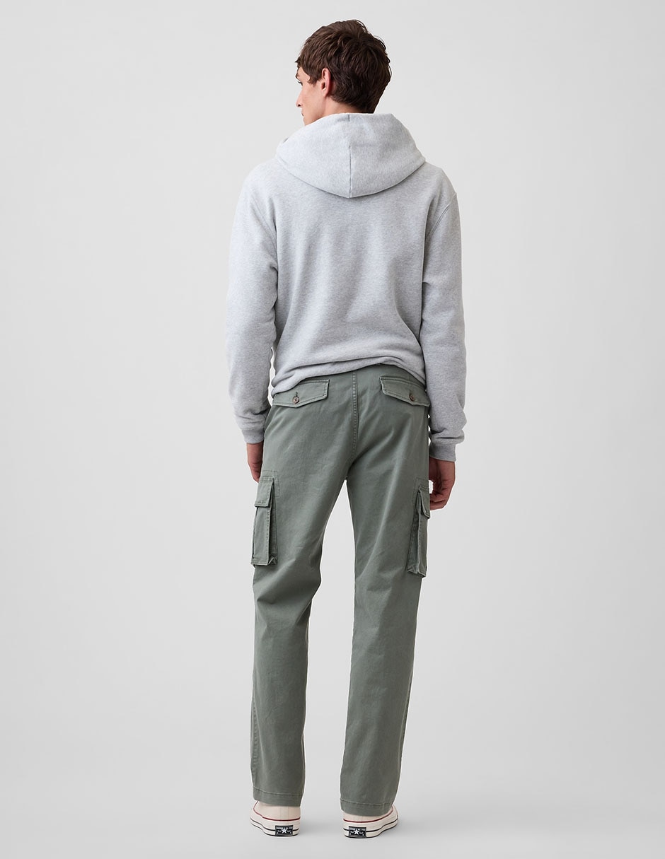 Pantalón cargo cargo recto de algodón para hombre 5