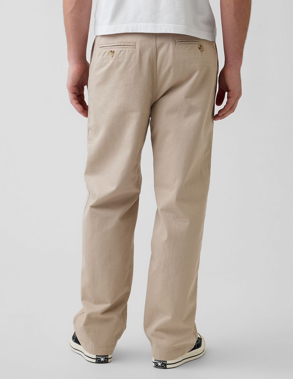 Pantalón straight de algodón para hombre 4