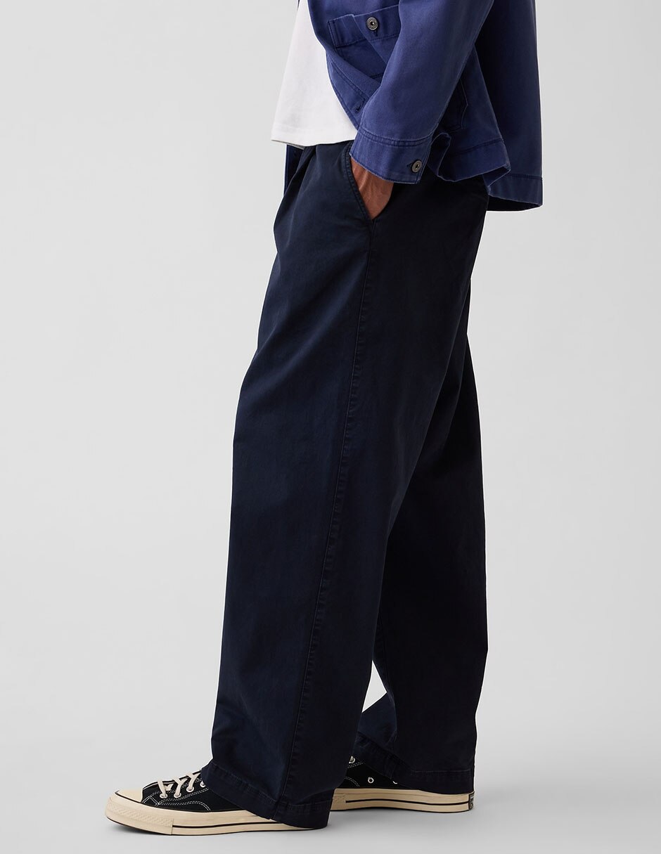 Pantalón baggy de algodón para hombre 4
