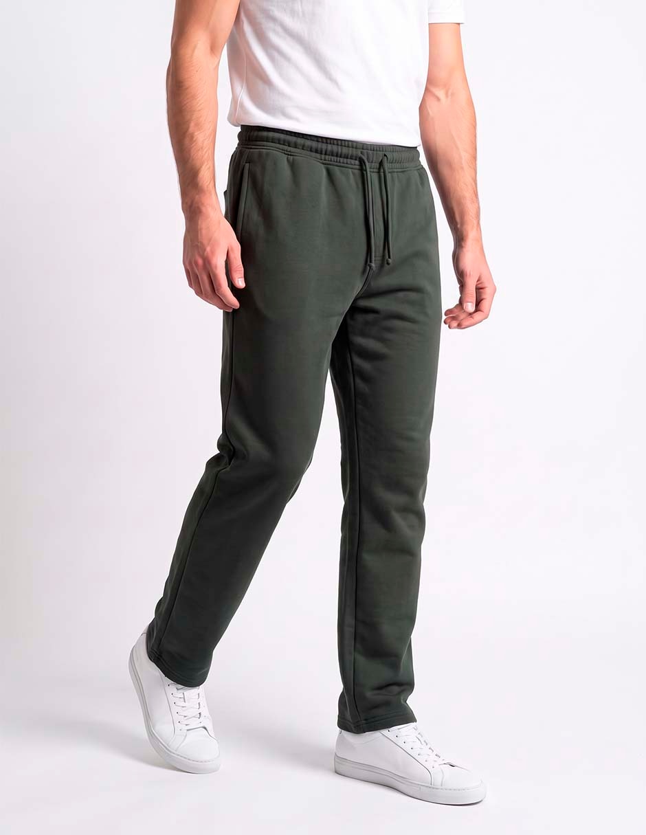 Pants slim con agujeta para hombre