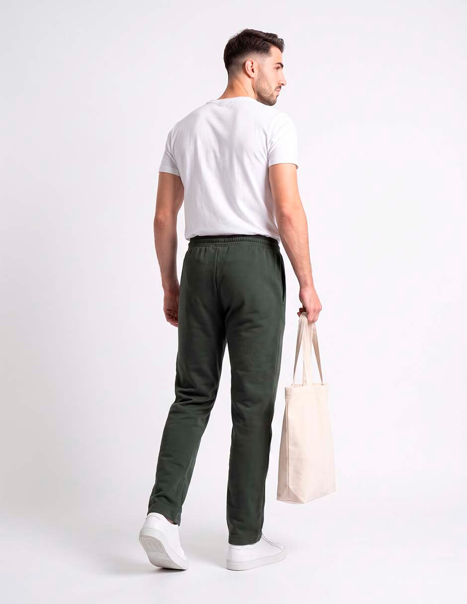 Pants slim con agujeta para hombre