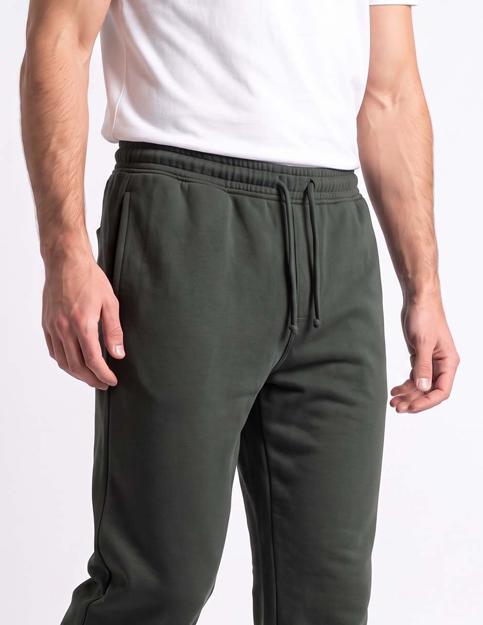 Pants slim con agujeta para hombre